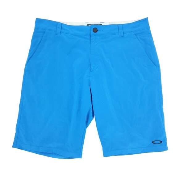 Oakley Boardshorts Mens 34x10" Blue Regular Fit Stretch Pockets Hybrid Swim - Picture 1 of 15